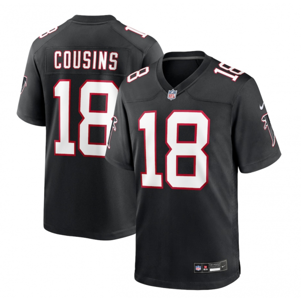 Men's Atlanta Falcons Kirk Cousins Nike Black Alternate Game Player Jersey