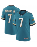 Men's Jacksonville Jaguars Brian Thomas Jr. Nike Teal Prowler Throwback Player Game Jersey