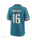 Men's Jacksonville Jaguars Trevor Lawrence Nike Teal Prowler Throwback Player Game Jersey