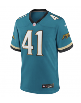 Men's Jacksonville Jaguars Josh Hines-Allen Nike Teal Prowler Throwback Player Game Jersey