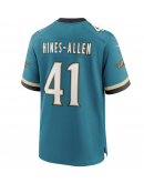 Men's Jacksonville Jaguars Josh Hines-Allen Nike Teal Prowler Throwback Player Game Jersey