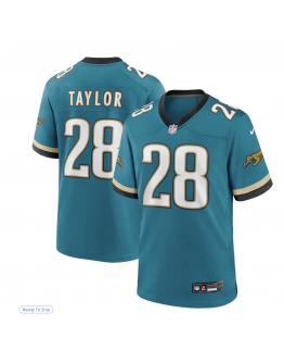 Men's Jacksonville Jaguars Fred Taylor Nike Teal Prowler Throwback Retired Player Game Jersey