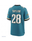 Men's Jacksonville Jaguars Fred Taylor Nike Teal Prowler Throwback Retired Player Game Jersey