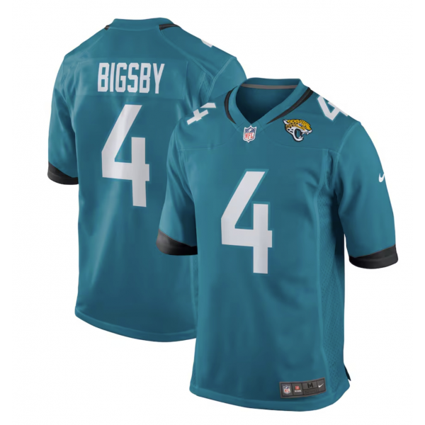 Men's Jacksonville Jaguars Tank Bigsby Nike Teal Game Jersey