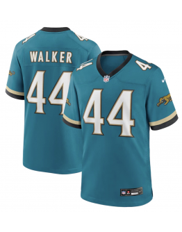 Men's Jacksonville Jaguars Travon Walker Nike Teal Prowler Throwback Player Game Jersey