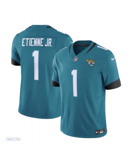 Men's Jacksonville Jaguars Travis Etienne Nike Teal Vapor F.U.S.E. Limited Jersey