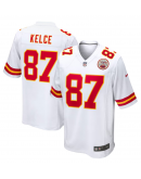 Men's Kansas City Chiefs Travis Kelce Nike White Player Game Jersey