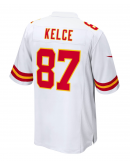 Men's Kansas City Chiefs Travis Kelce Nike White Player Game Jersey