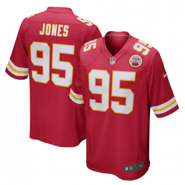 Men's Kansas City Chiefs Chris Jones Nike Red Game Jersey