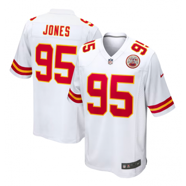 Men's Kansas City Chiefs Chris Jones Nike White Game Jersey