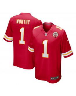 Men's Kansas City Chiefs Xavier Worthy Nike Red Player Game Jersey