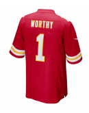 Men's Kansas City Chiefs Xavier Worthy Nike Red Player Game Jersey