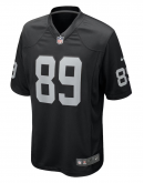 Men's Las Vegas Raiders Brock Bowers Nike Black Player Game Jersey