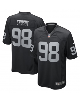 Men's Las Vegas Raiders Maxx Crosby Nike Black Game Jersey