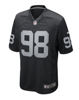 Men's Las Vegas Raiders Maxx Crosby Nike Black Game Jersey