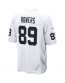 Men's Las Vegas Raiders Brock Bowers Nike White Game Jersey