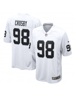 Men's Las Vegas Raiders Maxx Crosby Nike White Game Jersey