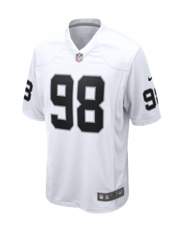 Men's Las Vegas Raiders Maxx Crosby Nike White Game Jersey