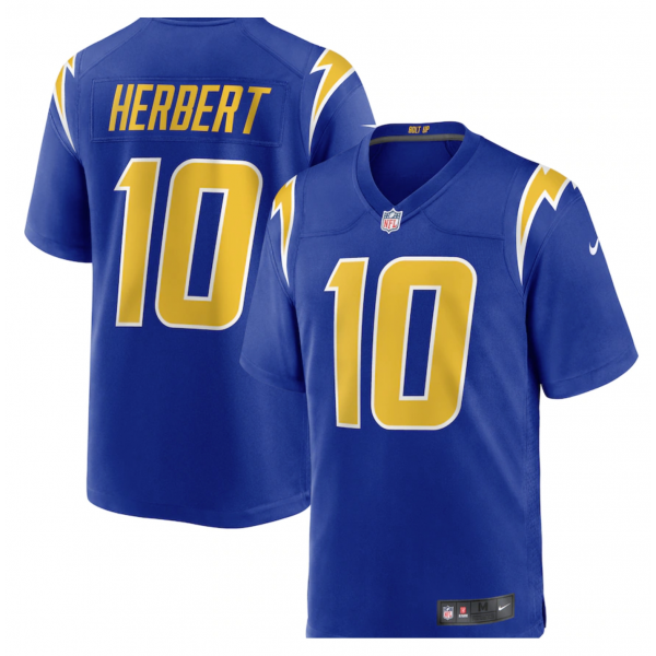 Men's Los Angeles Chargers Justin Herbert Nike Royal 2nd Alternate Game Jersey