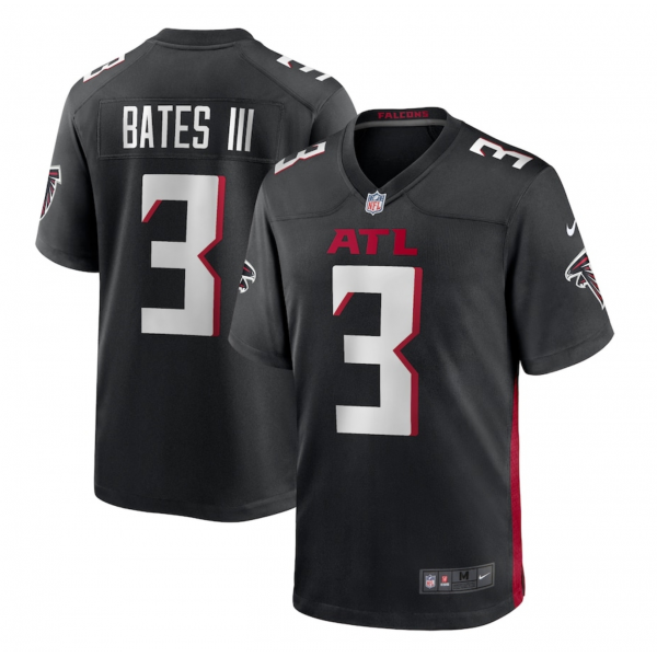 Men's Atlanta Falcons Jessie Bates III Nike Black Game Player Jersey