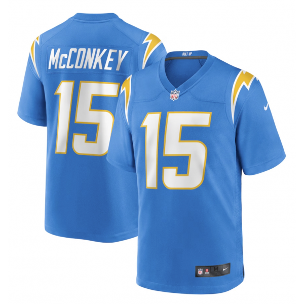 Men's Los Angeles Chargers Ladd McConkey Nike Powder Blue Player Game Jersey