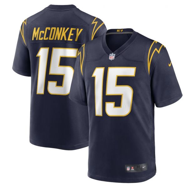 Men's Los Angeles Chargers Ladd McConkey Nike Navy Alternate Game Jersey