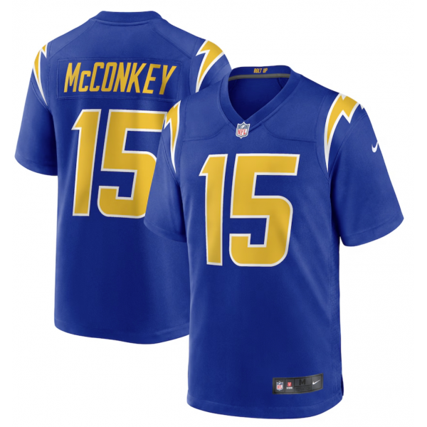 Men's Los Angeles Chargers Ladd McConkey Nike Royal Alternate Game Jersey