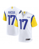 Men's Los Angeles Rams Puka Nacua Nike White Game Jersey