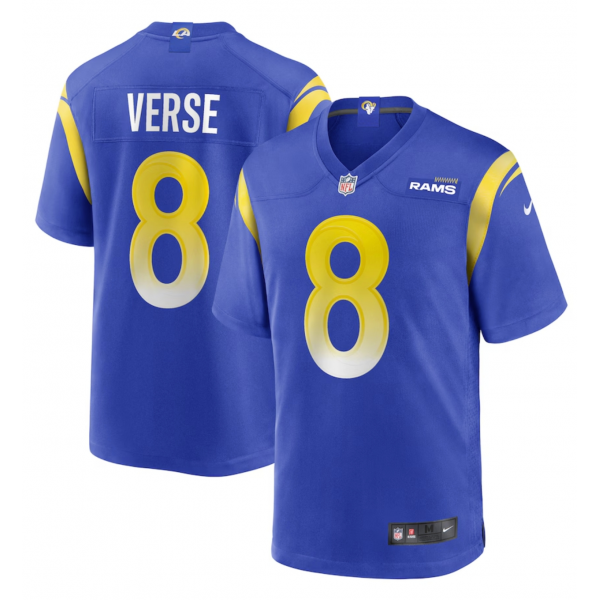 Men's Los Angeles Rams Jared Verse Nike Royal Player Game Jersey