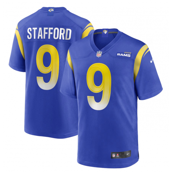 Men's Los Angeles Rams Matthew Stafford Nike Royal Player Game Jersey