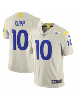 Men's Los Angeles Rams Cooper Kupp Nike Bone Vapor Limited Jersey