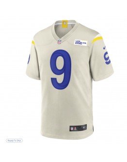 Men's Los Angeles Rams Matthew Stafford Nike Bone Game Jersey