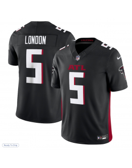 Men's Atlanta Falcons Drake London Nike Black Vapor F.U.S.E. Limited Jersey