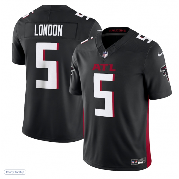 Men's Atlanta Falcons Drake London Nike Black Vapor F.U.S.E. Limited Jersey