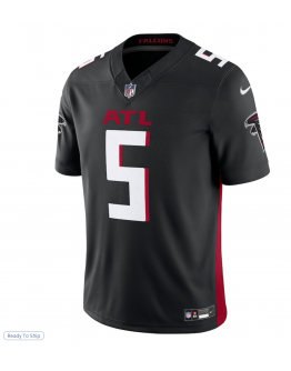 Men's Atlanta Falcons Drake London Nike Black Vapor F.U.S.E. Limited Jersey