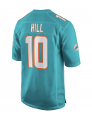 Men's Miami Dolphins Tyreek Hill Nike Aqua Game Jersey