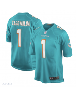 Men's Miami Dolphins Tua Tagovailoa Nike Aqua Player Game Jersey