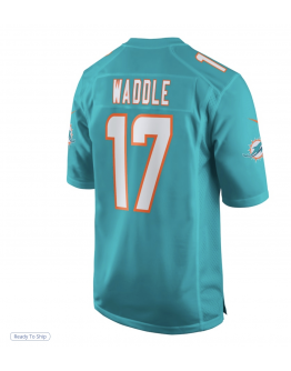 Youth Miami Dolphins Jaylen Waddle Nike Aqua Game Jersey