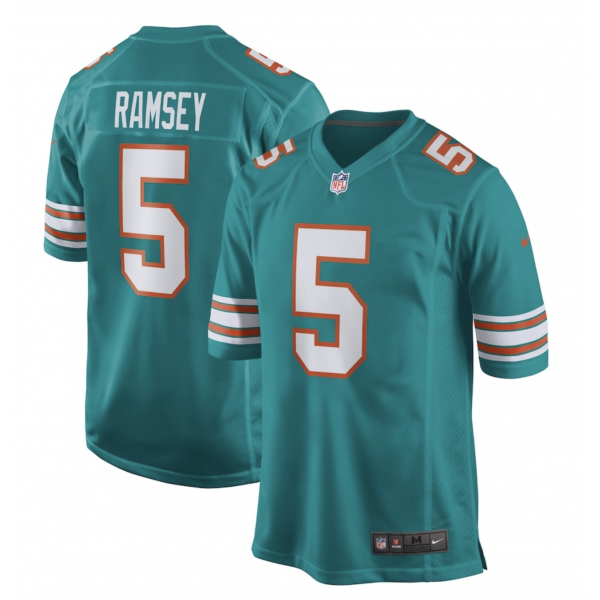 Men's Miami Dolphins Jalen Ramsey Nike Aqua Alternate Game Jersey