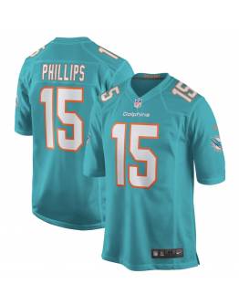 Men's Miami Dolphins Jaelan Phillips Nike Aqua Game Player Jersey