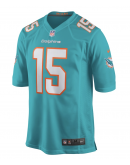 Men's Miami Dolphins Jaelan Phillips Nike Aqua Game Player Jersey