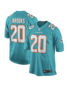 Men's Miami Dolphins Jordyn Brooks Nike Aqua Game Jersey