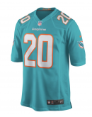 Men's Miami Dolphins Jordyn Brooks Nike Aqua Game Jersey