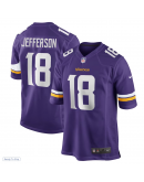 Men's Minnesota Vikings Justin Jefferson Nike Purple Player Game Jersey