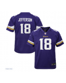 Youth Minnesota Vikings Justin Jefferson Nike Purple Game Jersey