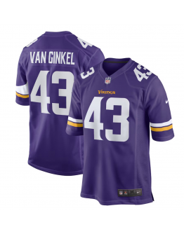 Men's Minnesota Vikings Andrew Van Ginkel Nike Purple Team Game Jersey