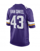 Men's Minnesota Vikings Andrew Van Ginkel Nike Purple Team Game Jersey