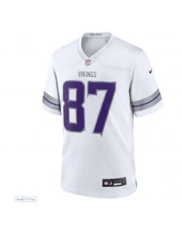 Men's Minnesota Vikings T.J. Hockenson Nike White Alternate Game Player Jersey