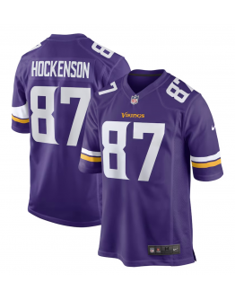 Men's Minnesota Vikings T.J. Hockenson Nike Purple Game Player Jersey