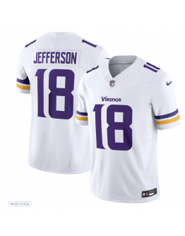 Men's Minnesota Vikings Justin Jefferson Nike White Vapor F.U.S.E. Limited Jersey